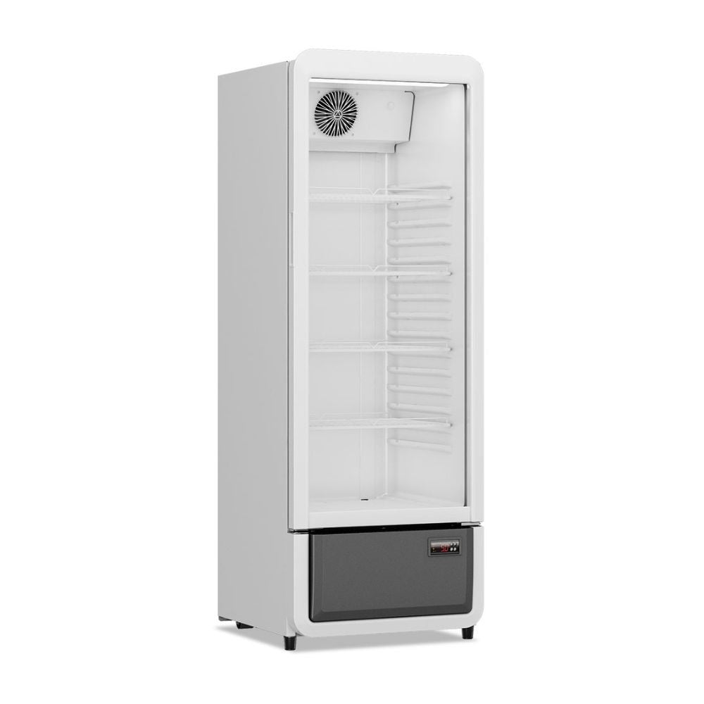 Frigo vetrina bibite ventilata Nora 240 54x56x152.5 H cm. bianco classe D