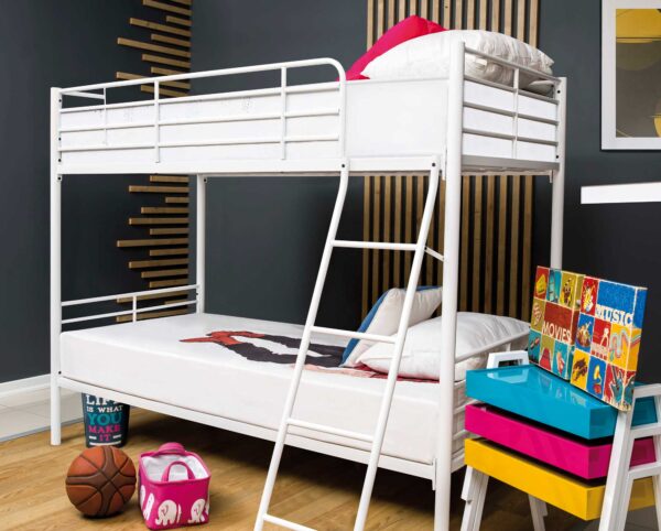 Letto a Castello Monza in Acciaio 80x190 H160 cm.