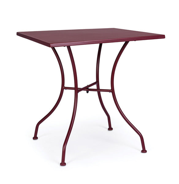 Tavolo kelsie 70 x 70 x 71h colore: bordeaux