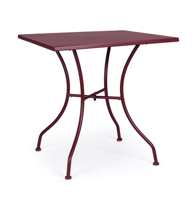 Tavolo kelsie 70 x 70 x 71h colore: bordeaux