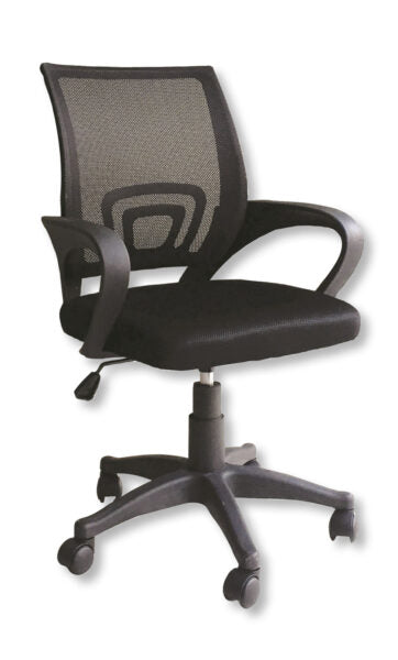 Poltrona giove con braccioli nero cm.60x61x90/98h