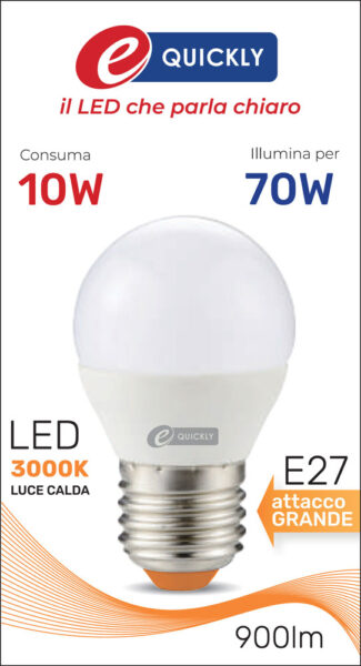 Lamp.sfera g45 led e27 10w 3000k