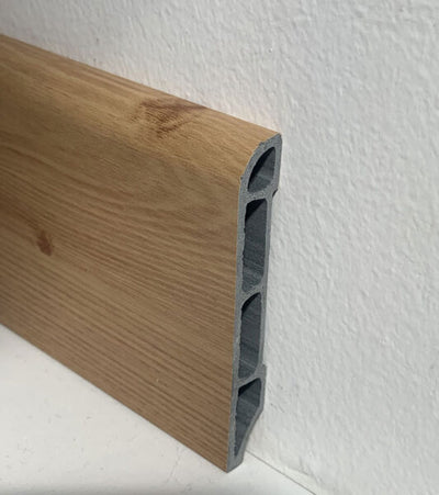 Battiscopa batilam mm.2.500 x 11 x 70 finitura: faggio miele