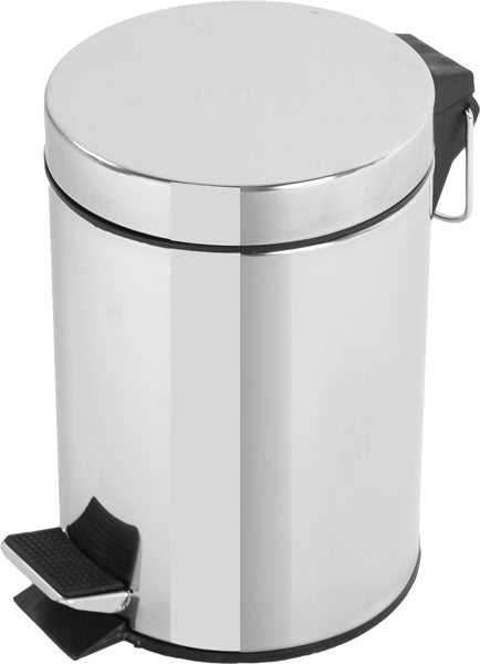 Pattumiera acciaio cromato 5 lt.