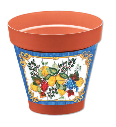 Vaso sicilia terrac. d.26 limoni