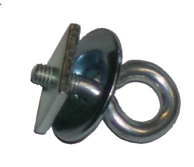 Fermi in ferro zincato con occhiolo per binario u