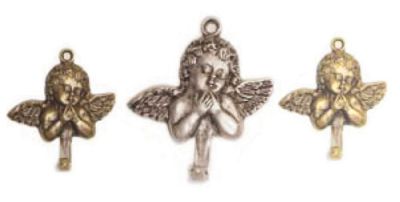 Gancio per quadri cherubino grande colore: argento