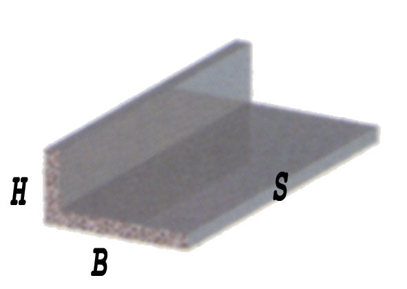 Profilo angolare alluminio cromato h.2mt.mis.15x10x1 argento brillante