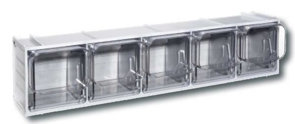 Cassettiera Crystal box cb 50/2s - 5 cassetti mm.600x133x132