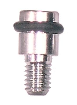 Reggipiano ottone con anello in gomma cromato