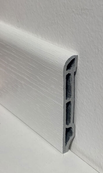 Battiscopa batilam mm.2.500 x 11 x 70 finitura: bamboo white