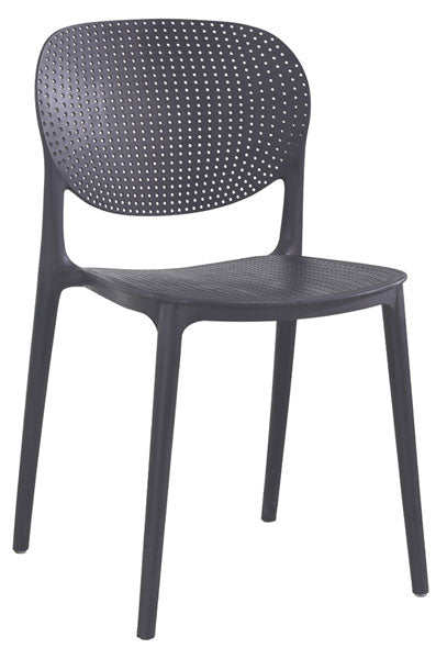 Sedia in resina goose dark grey