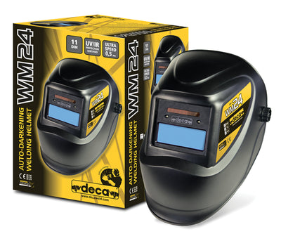 casco per saldare deca elettronica,grado di protezione DIN3/11.