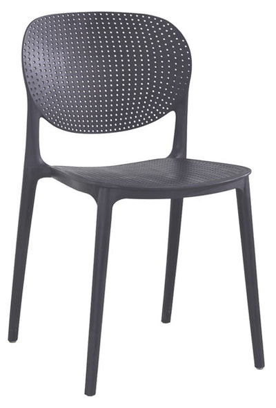 Sedia in resina goose dark grey