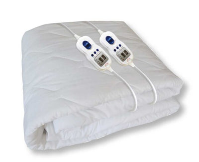 Coperta elettrica matrimoniale in microfibra multizona 140x160 2x60W