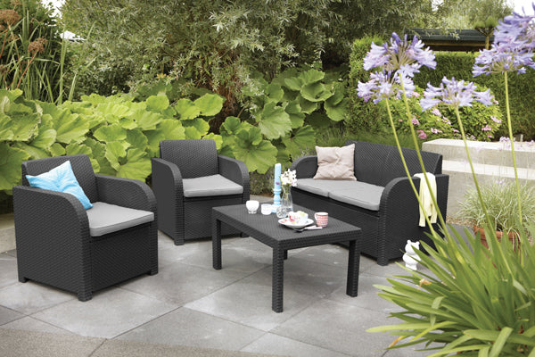 Salotto carolina graphite cuscino grigio