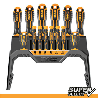 Set 14 cacciaviti croce-taglio-torx