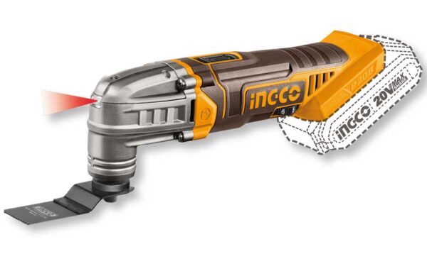 Utensile Multifunzione a Batteria 20V c/accessori Nudo