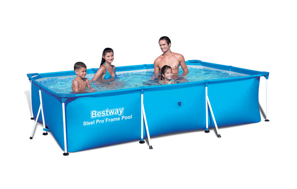 Piscina rettangolare splash frame 221 x 150 x 43cm capacità:1.200 lt
