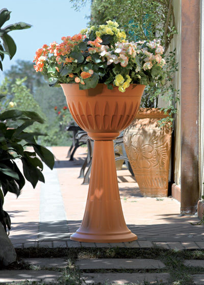 Colonna alba diametro cm.43 h.74,5 colore terracotta