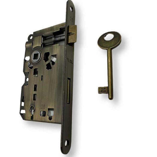 Serratura patent bordo tondo mm.50 bronzo