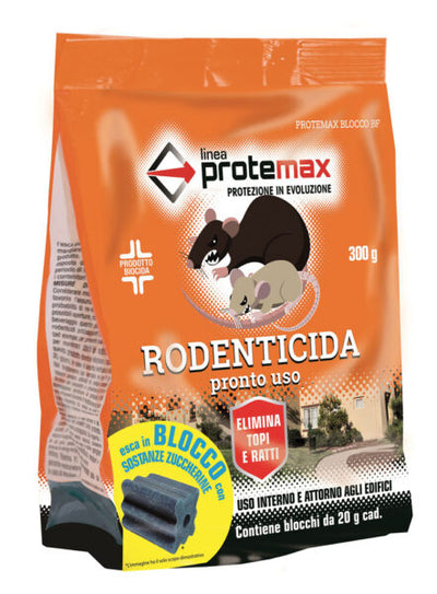 Rodenticida Blocco Paraffinato 300gr