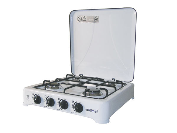 Fornello a gas 4 fuochi bianco