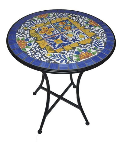 Tavolo Blu Makari tondo D.60 cm