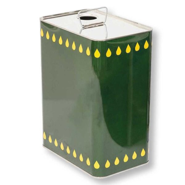 Latta olio s/tappo gocc/gial.25lt modello quadro