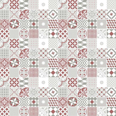 Plastica autoadesiva Bonita cm.45 piastrelle Mix Vintage Terracotta