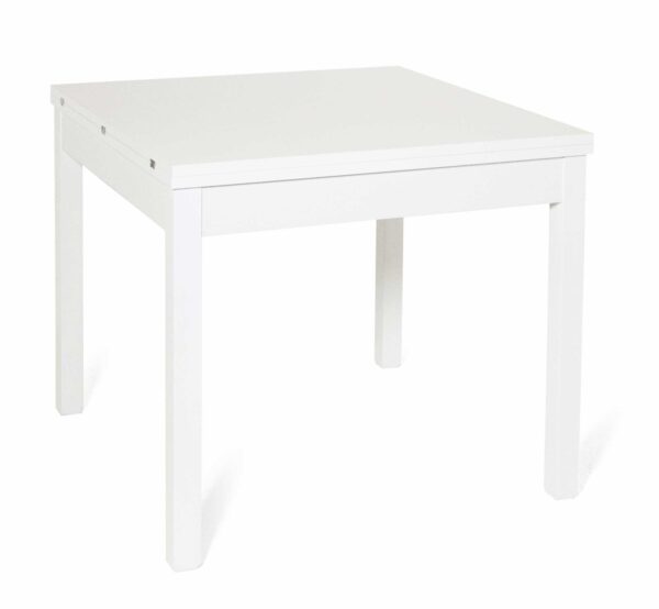 Tavolo apertura a libro 90x90/180 bianco