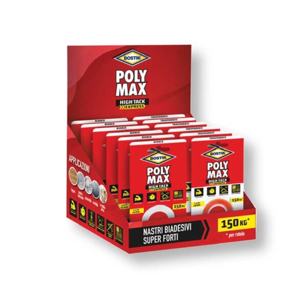 Espositore Bostik Polymax 12 PZ. Nastro Biadesivo