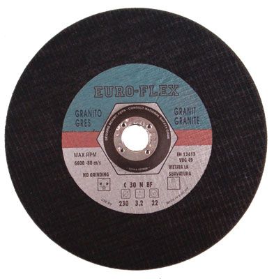 Disco taglio euroflex taglio granito 230x3,2x22