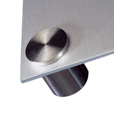 Distanziatore porta targhe mm19x25 cromo satinato