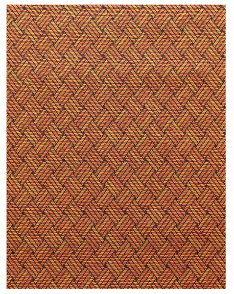 Tappeto fenix h.53 stuoia arancio