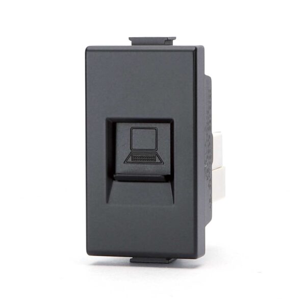 Presa Ethernet nero Serie Matix