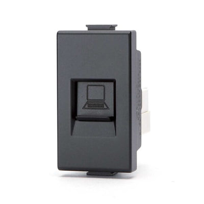 Presa Ethernet nero Serie Matix