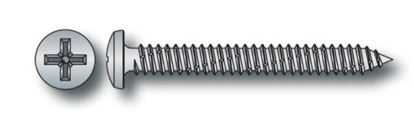 Vite testa cilindrica autofilettante zincata 3,5x38 (pz.500)