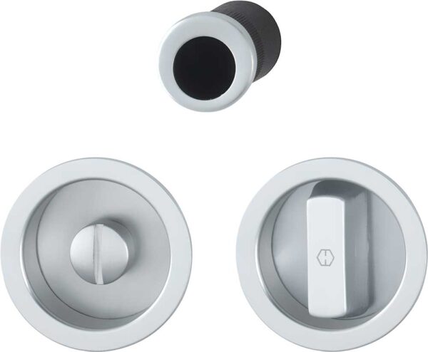 Kit per Porte Scorrevoli Tondo Argento