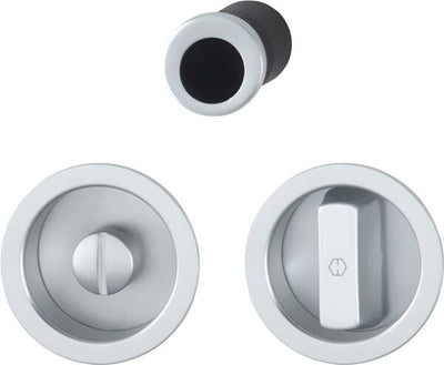 Kit per Porte Scorrevoli Tondo Argento