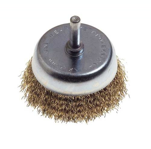 Spazzola a tazza d.50 mm gambo 6mm