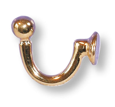 Gancio milano in blister 2 pezzi, mm.36, colore: oro