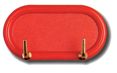 Gancio ovale decor 2 posti(bl.1pz)