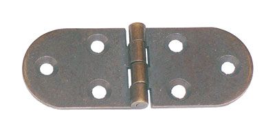 Cerniera a biscotto senza fermo 80x30 bronzato