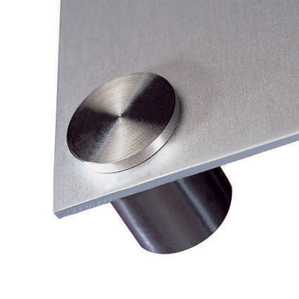 Distanziatore porta targhe mm30x25 cromo satinato