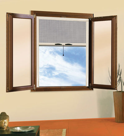 Zanzariera mini frizionata 120x170 ral1013 art.effe 210785n