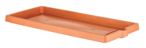Sottovaso fioriera legno, colore cotto chiaro cm. 94x36x5,5h