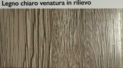 Guida cielo per porta a soffietto da 0,6 cm 180 legno chiaro venato