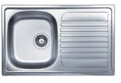 Lavello 80x50 1 vasca gocciolatoio destra linea special