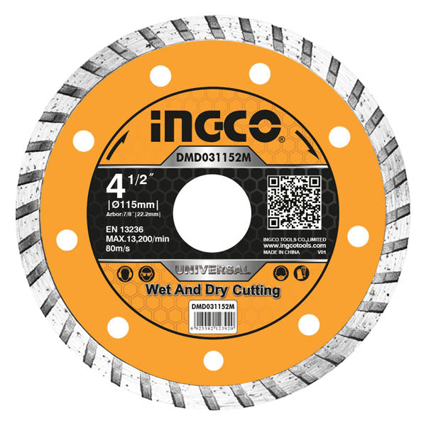 Disco diamantato 115mm turbo